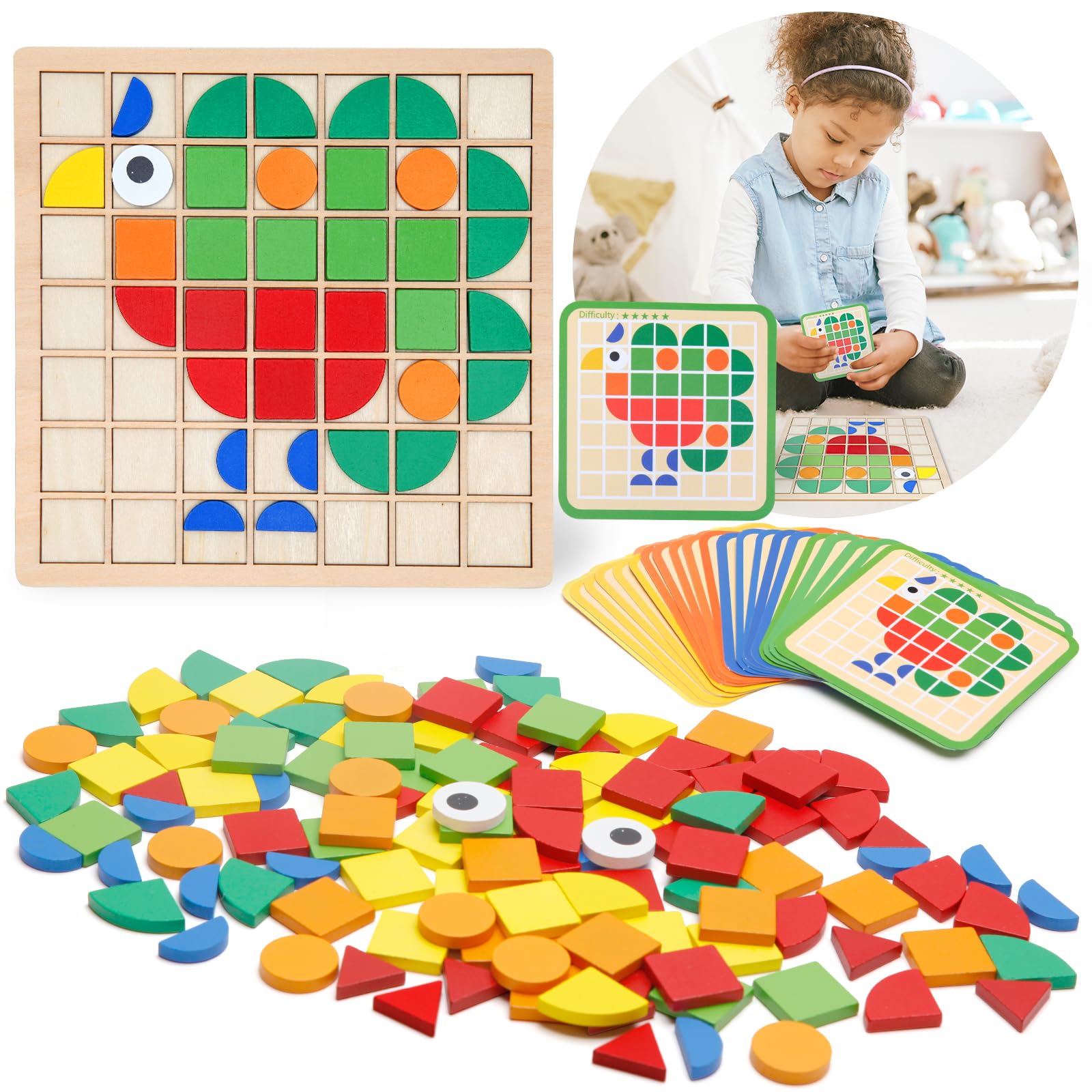 Amazon.com: Zycolo Montessori Tangram Educational, Geometric
